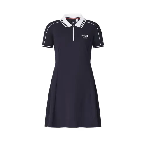 FILA Short Sleeved Dress Women's RD Royal Blue