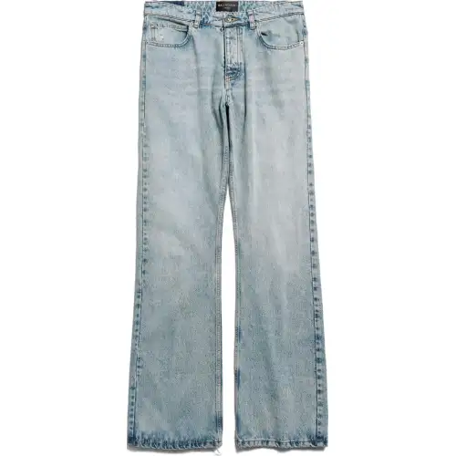 Balenciaga Destroyed Straight Leg Jeans
