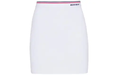 MIU MIU Casual Short Skirts Women's White