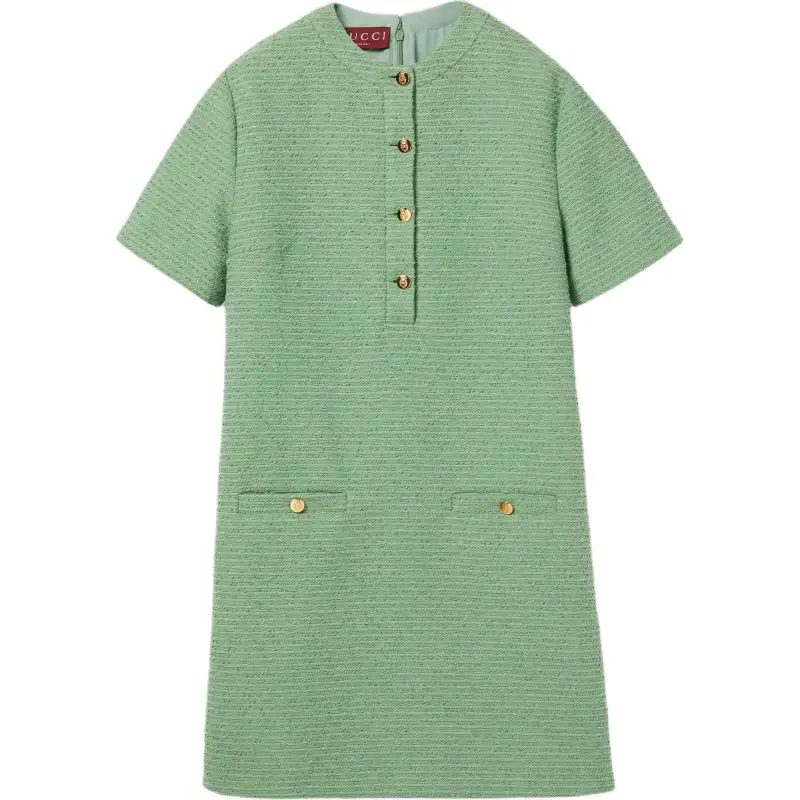 GUCCI Cotton Bouclé Mini Dress