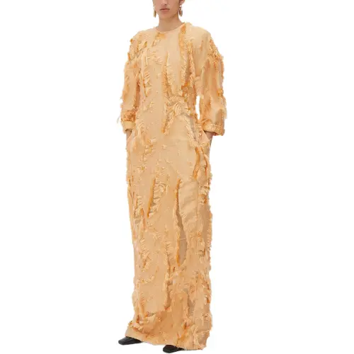 Bottega Veneta FW24 Long Sleeved Dress Women's Yellow