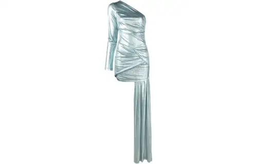 OFF-WHITE Asymmetric One-Sleeved Dress