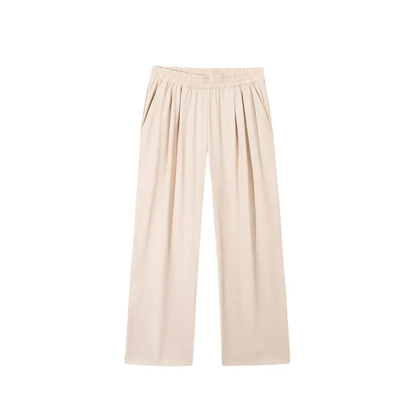Anta Variety Training Collection Knitted Sweatpants Women's Nude Khaki