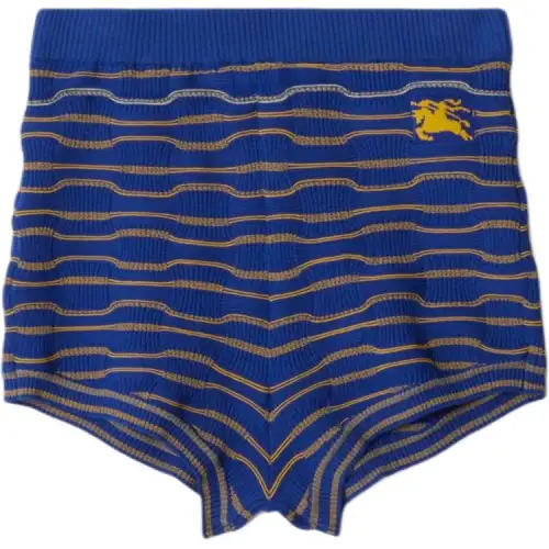 Burberry Striped Knitted Mini Shorts