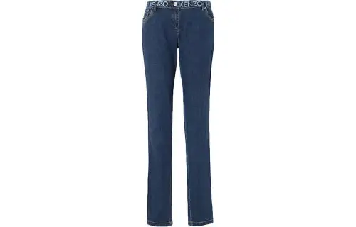 KENZO Jeans Women's Blue Moderate Flared Pants