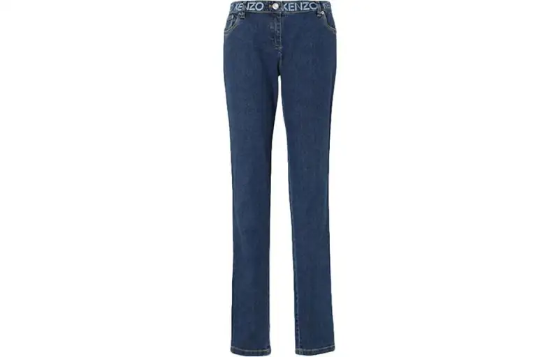KENZO Jeans Women's Blue Moderate Flared Pants
