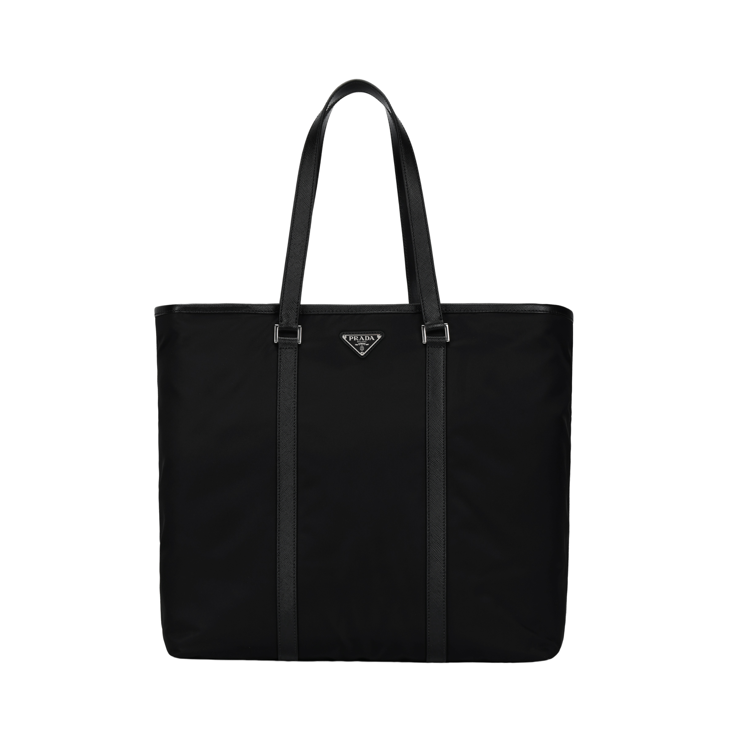 PRADA Re NylonSaffiano Nylon Handbag Regular Men's Black