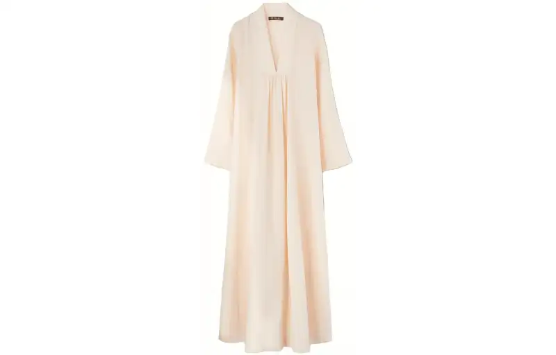 Loro Piana Long Sleeved Dress Women's Ancient Pink