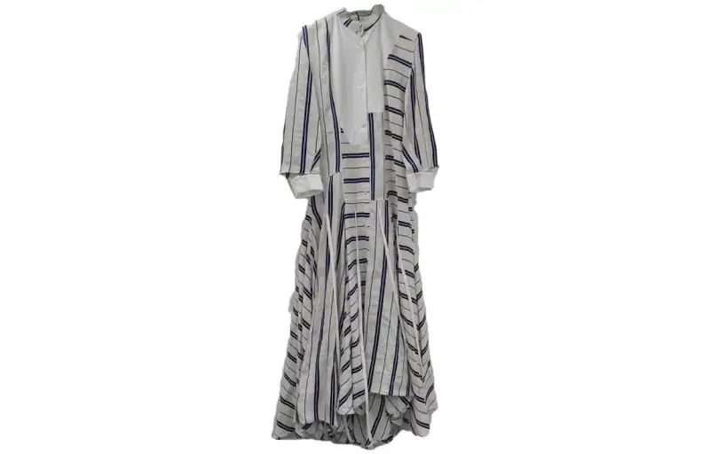 LOEWE Long Sleeved Dress Women's Blue White