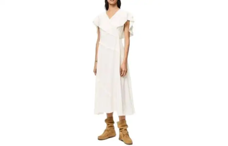 LOEWE Short Sleeved Dress Women's White
