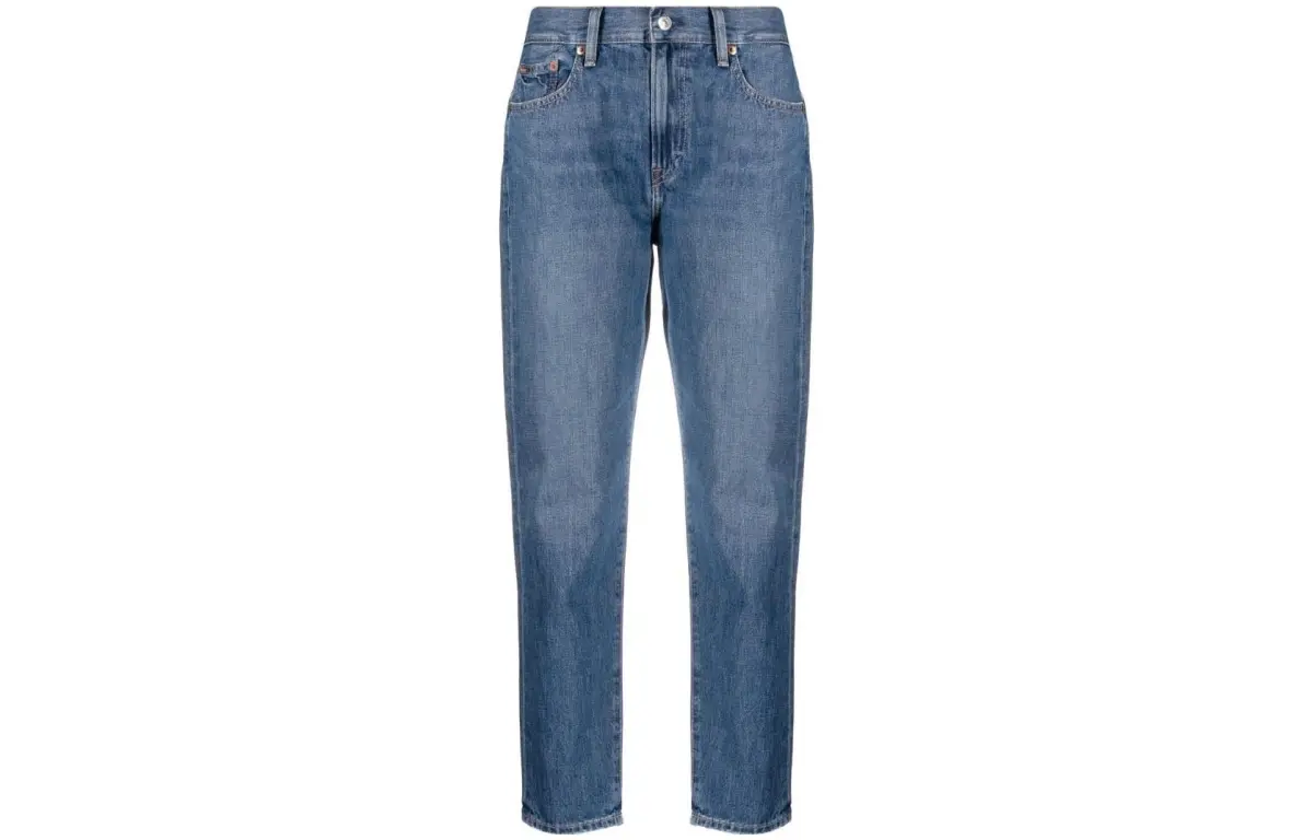 high-rise boyfriend jeans