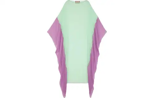 GUCCI SS23 Long Sleeved Dress Women's Light Green