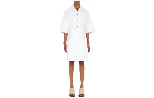 Bottega Veneta SS23 Short Sleeved Dress Women's White