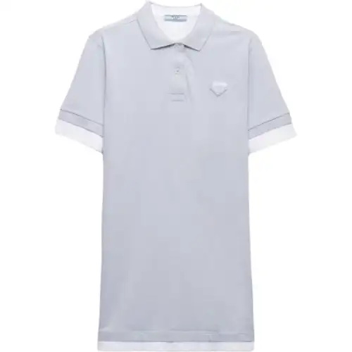 PRADA Short Sleeved Dress Women's Light Purple