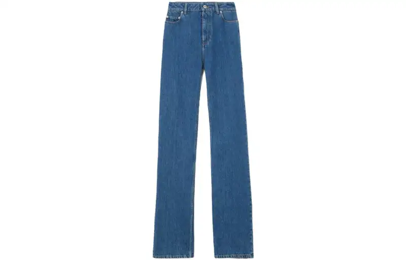 【Previous Season】high-waisted straight-leg cotton jeans