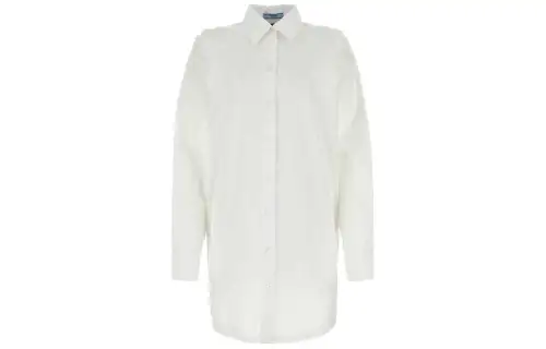 PRADA SS23 Long Sleeved Dress Women's White