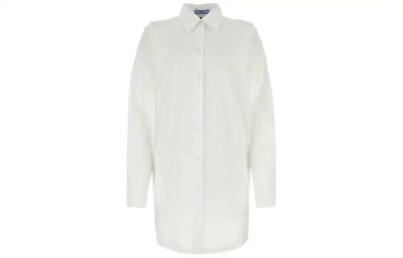 PRADA SS23 Long Sleeved Dress Women's White
