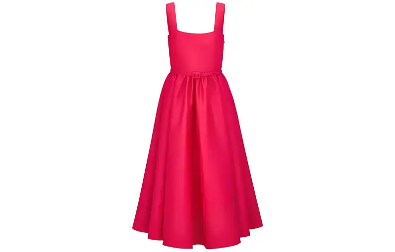 DIOR Medium Length Strappy Dress Sleeveless Dress Women's Pink
