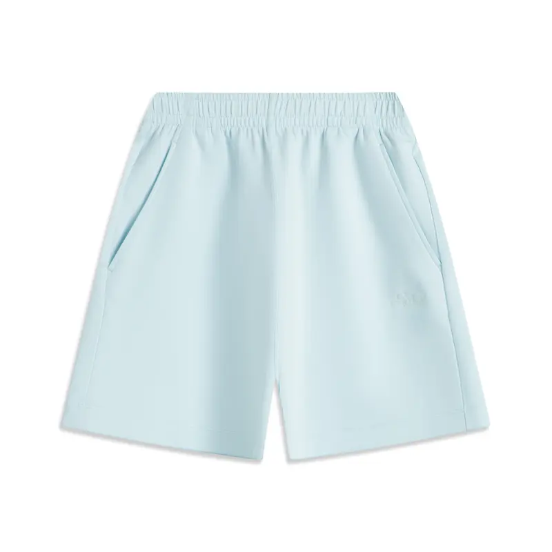 Li Ning Sports Trendy Collection Casual Shorts Women's Light Sky Blue
