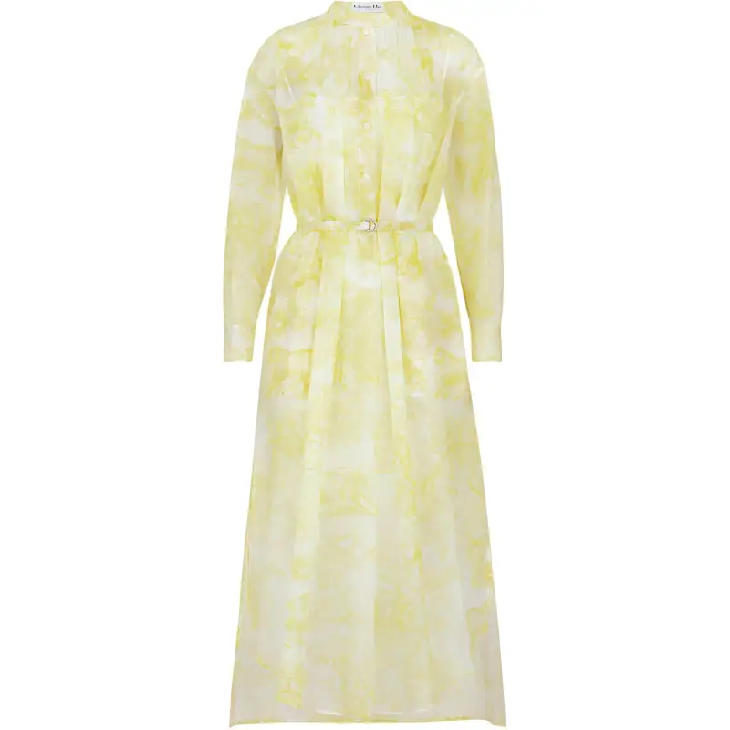 Christian DIOR Toile De Jouy Long Sleeved Dress