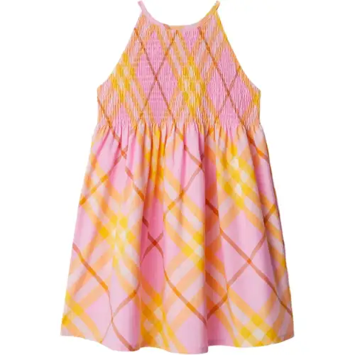 Burberry Checked Cotton Dress