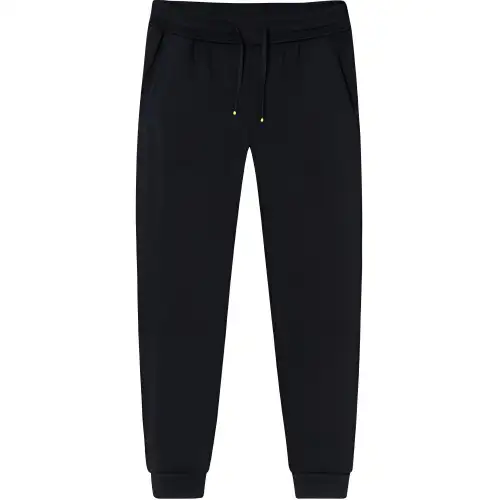 Anta Champion All Weather Collection, Solid Color Mid Rise Lace Up Fleece Lined Thermal Elastic Cuff Knitted Sweatpants