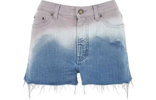 Balenciaga Denim Shorts Regular Fit Women's Multicolor