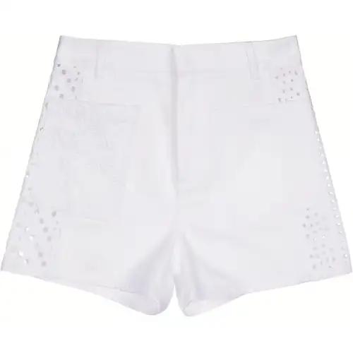 Christian DIOR Embroidered Cut Out Shorts