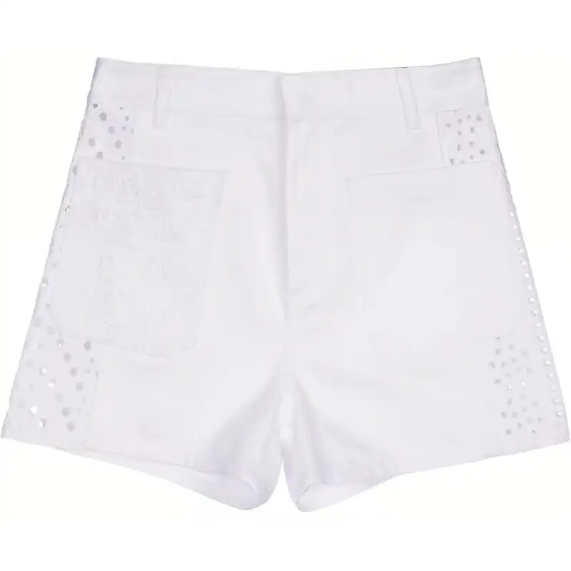 Christian DIOR Embroidered Cut Out Shorts
