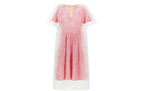LOEWE Short Sleeved Dresses Women's Multicolor Moderate Mid Length