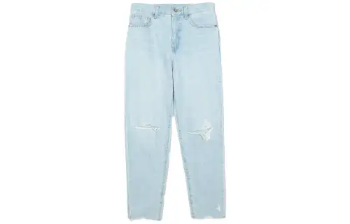 UNIQLO Jeans Women's Sky Blue Moderate Ripped Pants