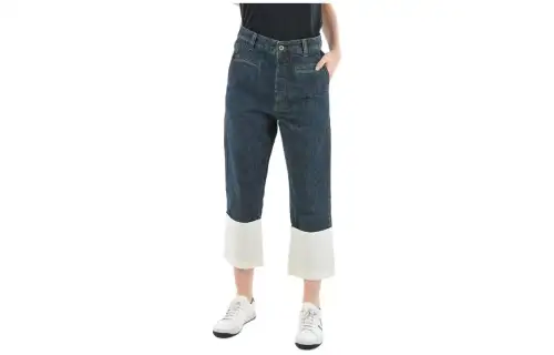 LOEWE Jeans Women's Blue White Moderate