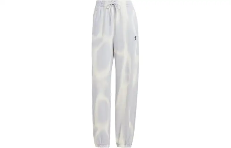 Adidas Originals Dye Allover Print Joggers Knitted Sweatpants Women's Light Gray