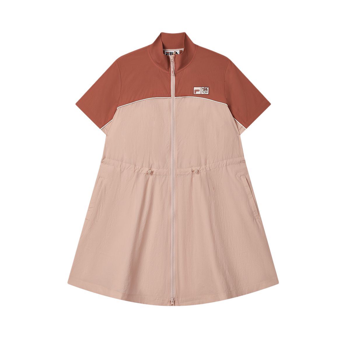 Женское платье Fila x MAISON KITSUNE (коралловое)
