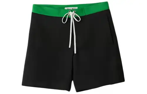 MIU MIU Drawstring-fastening Satin Shorts
