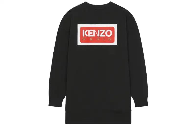 KENZO Logo print Sweatshirt Dress