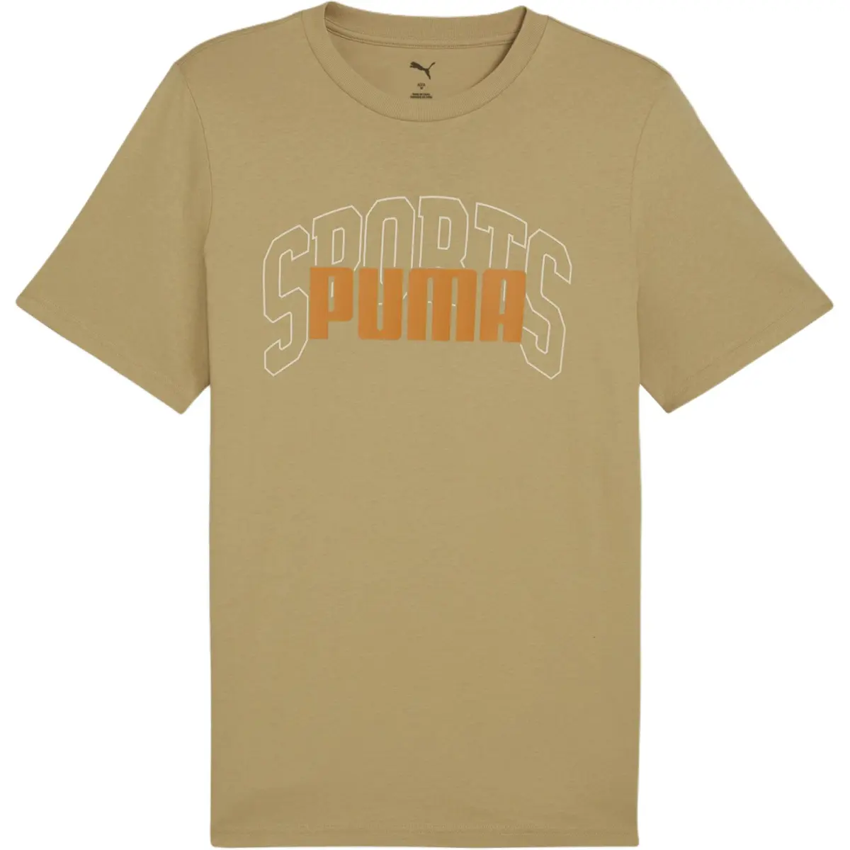 PUMA GRAPHICS Collegiate T Shirt Men's Light Brown