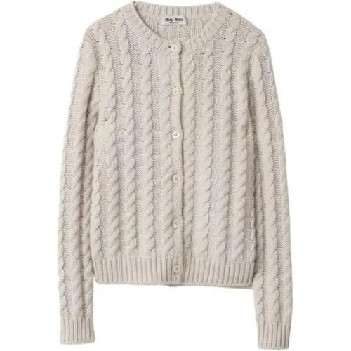 MIU MIU SS24 Knitwear Women's Chalk White
