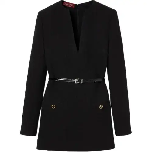 GUCCI Long Sleeved Dress Women's Black
