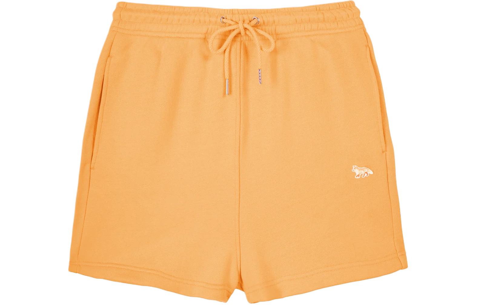 Женские шорты Maison Maison Kitsune SS24 (оранжево-желтые)