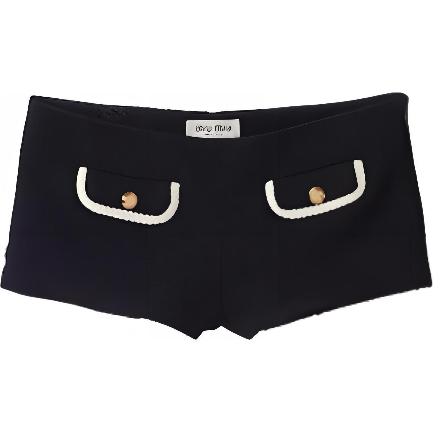 MIU MIU SS24 Casual Shorts Women's Blue