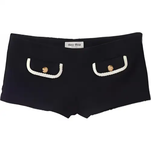 MIU MIU SS24 Casual Shorts Women's Blue