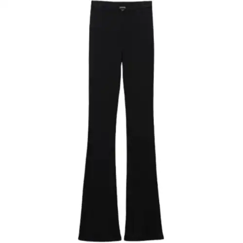 PRADA Low Rise Ribbed Knit Trousers