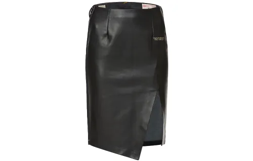EVISU Casual Long Skirt Women's Denim Blue/Black