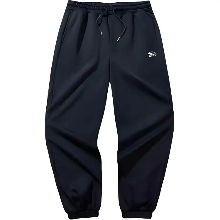 Anta Lifestyle Collection Sports Lifestyle Collection Solid Color High Rise Lace Up Fleece Lined Thermal Elastic Cuff