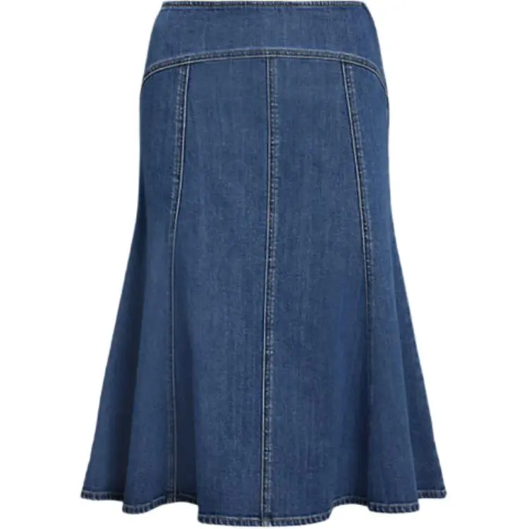 Polo Ralph Lauren Denim Long Skirt Women's Blue
