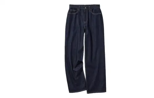 UNIQLO Jeans Women's Navy Blue Moderate Straight Fit Pants