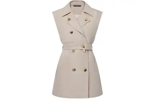 LOUIS VUITTON Double-Breasted Trench Dress
