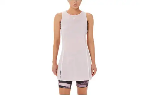 ASICS Sleeveless Dresses Women's Light Rose Crew Neck Moderate Short