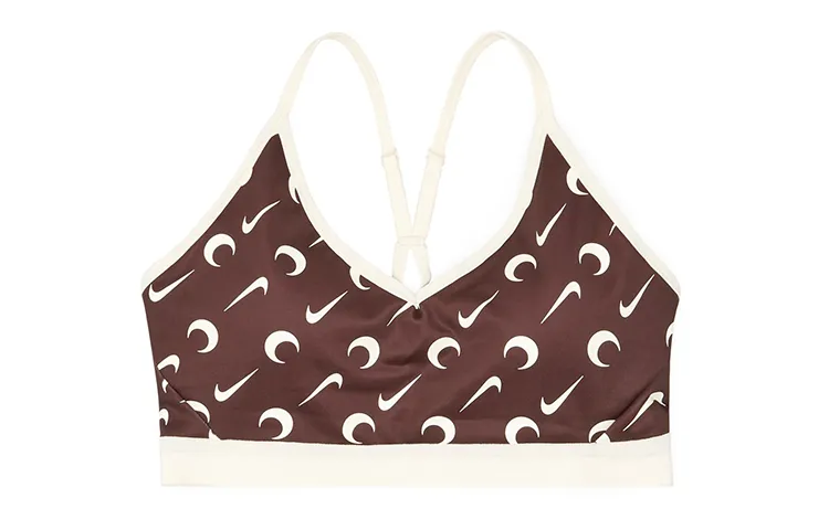 Nike X Marine Serre Sports Bra Brown